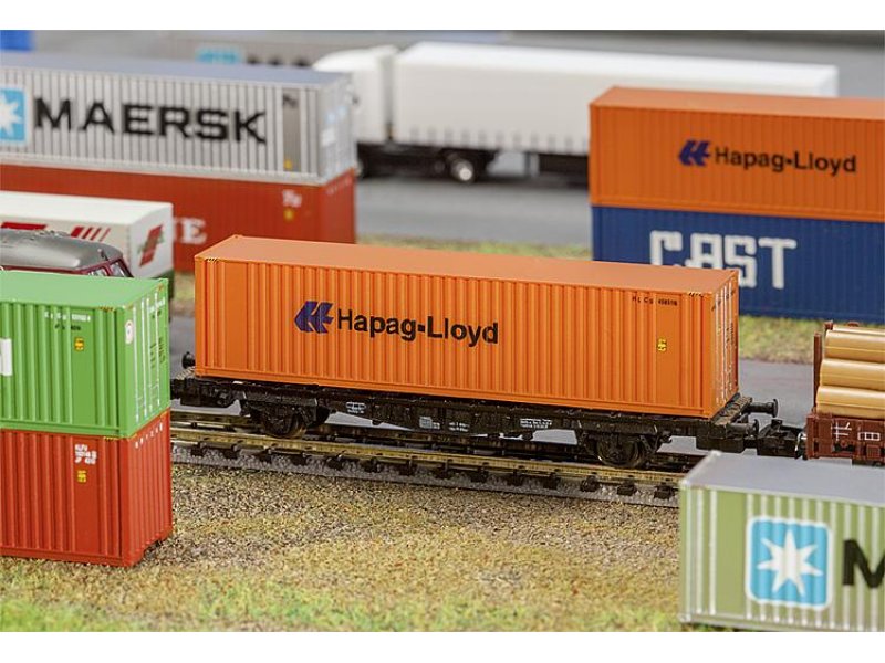 Faller Hi-Cube Container P&O – Fertigmodell Für Modelleisenbahn, Maßstab 1:87