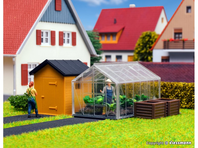 H0 Garten und Gewächshaus ViessmannKibriVollmer Modellbau 38144